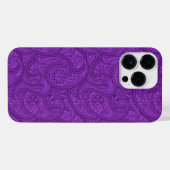 Coque Pour Pour iPhone 14 Pro Max Purple Paisley (Verso Horizontal)