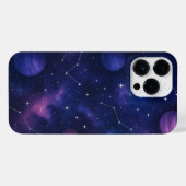 Coque Pour Pour iPhone 14 Pro Max Purple Planet & Stars Phone Case – Cosmic Space (Verso Horizontal)