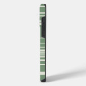 Coque Pour Pour iPhone 14 Pro Max Rayures complexes en vert (Côté gauche)