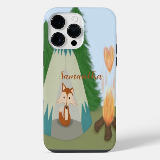 Coque Pour Pour iPhone 14 Pro Max Renard solitaire mignon (Verso)