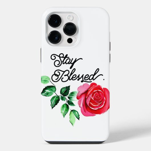 Coque Pour Pour iPhone 14 Pro Max Restez bénis   (Verso)
