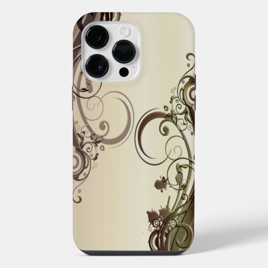 Coque Pour Pour iPhone 14 Pro Max Résumé Doré (Verso)