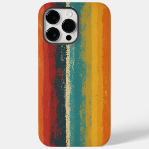 Coque Pour Pour iPhone 14 Pro Max Rétro les années 70 Rainbow Stripe coque iphone Vi