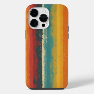 Coque Pour Pour iPhone 14 Pro Max Rétro les années 70 Rainbow Stripe coque iphone Vi