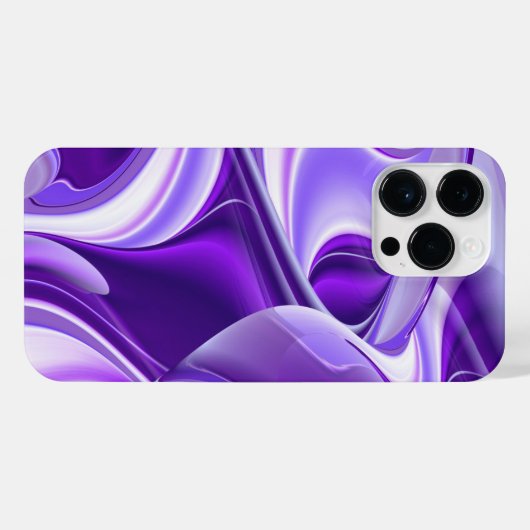 Coque Pour Pour iPhone 14 Pro Max Rêves arc-en-ciel à fleurs violettes (Verso Horizontal)
