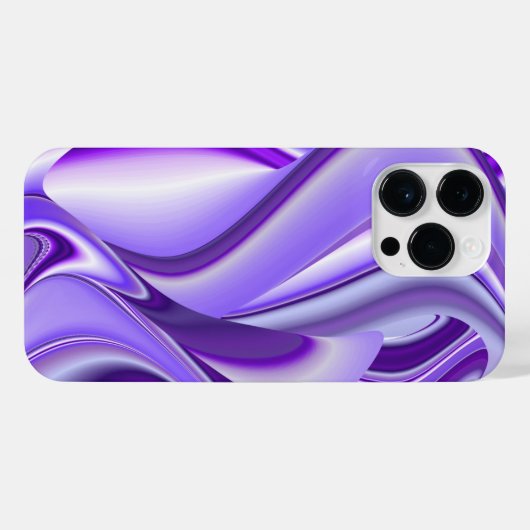 Coque Pour Pour iPhone 14 Pro Max Rêves arc-en-ciel à fleurs violettes (Verso Horizontal)