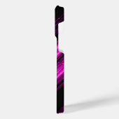 Coque Pour Pour iPhone 14 Pro Max Rondelle noir magenta rose brillant métallique (Côté gauche)