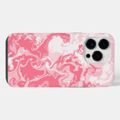 Coque Pour Pour iPhone 14 Pro Max Rose marbré (Verso Horizontal)