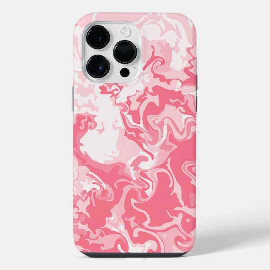 Coque Pour Pour iPhone 14 Pro Max Rose marbré (Verso)