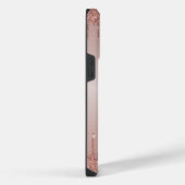 Coque Pour Pour iPhone 14 Pro Max Rose monogramme classique Parties scintillant à l' (Côté droit)