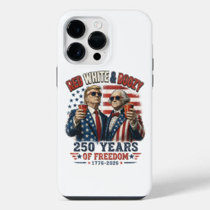 Coque Pour Pour iPhone 14 Pro Max Rouge Blanc Boozy Trump George Washington 250