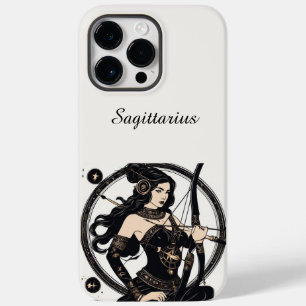 Coque Pour Pour iPhone 14 Pro Max Sagittarius blanc SIGNE Zodiaque iPhone / coque ip