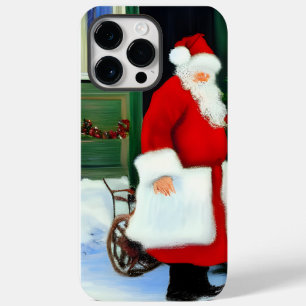 Coque Pour Pour iPhone 14 Pro Max Santa Claus Artwork iPhone 14 Pro Max Coque