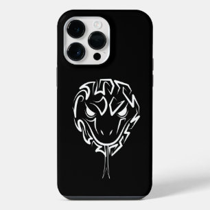 Coque Pour Pour iPhone 14 Pro Max Serpent tribal noir et blanc