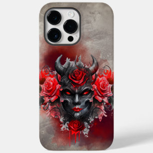 Coque Pour Pour iPhone 14 Pro Max Sortie gothique   Démon à cornes foncées avec yeux