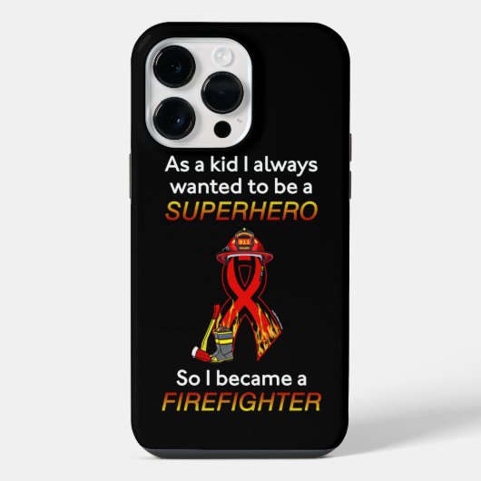 Coque Pour Pour iPhone 14 Pro Max SUPERHERO...Pompier (Verso)