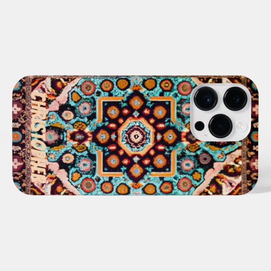 Coque Pour Pour iPhone 14 Pro Max Tapis perse (Verso Horizontal)