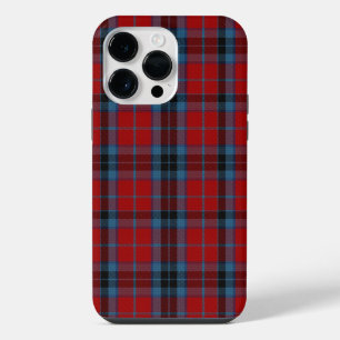 Coque Pour Pour iPhone 14 Pro Max Tartan MacTavish Rouge et Bleu Carreaux