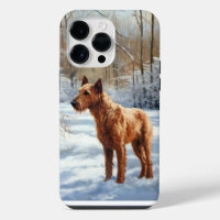 Terrier Irlandais Noël Il neige