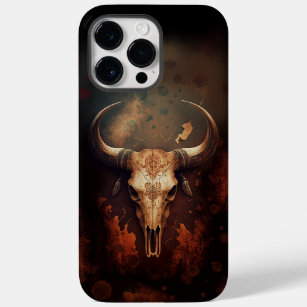 Coque Pour Pour iPhone 14 Pro Max Texas Longhorn Crâne de vache rustique