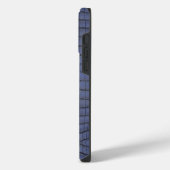 Coque Pour Pour iPhone 14 Pro Max Texture de l'alligator de cobalt (Côté gauche)