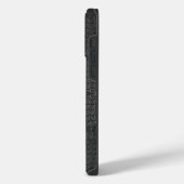 Coque Pour Pour iPhone 14 Pro Max Texture de l'alligator noir (Côté gauche)