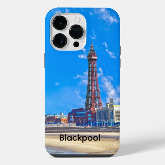 Coque Pour Pour iPhone 14 Pro Max Tour Blackpool (Verso)