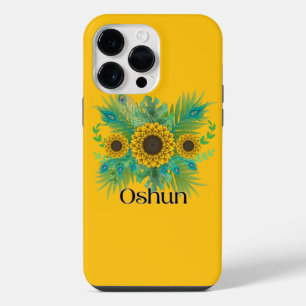 Coque Pour Pour iPhone 14 Pro Max Tournesols de la déesse Oshun