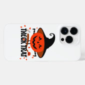 Coque Pour Pour iPhone 14 Pro Max Treck Trat Citrouille Sourire (Verso Horizontal)