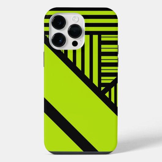 Coque Pour Pour iPhone 14 Pro Max Triangle - Vert chaux (Verso)
