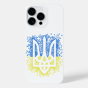 Coque Pour Pour iPhone 14 Pro Max Trident de l'emblème ukrainien tryzub dispersant l
