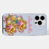 Coque Pour Pour iPhone 14 Pro Max Tulipe plissée holographique iridescente (Verso Horizontal)