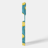 Coque Pour Pour iPhone 14 Pro Max Tulipes en bleu et jaune (Côté droit)