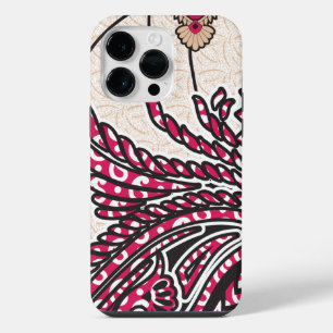 Coque Pour Pour iPhone 14 Pro Max Un design cachemire décoratif avec rouge vif et ép