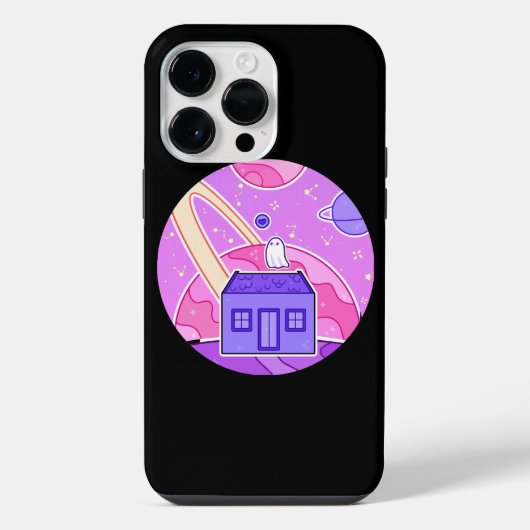 Coque Pour Pour iPhone 14 Pro Max Un fantôme qui vit dans l'espace (Verso)