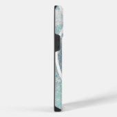 Coque Pour Pour iPhone 14 Pro Max Vagues abstraites de la côte/plage (Côté droit)