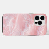 Coque Pour Pour iPhone 14 Pro Max Vagues de l'océan rose blush (Verso Horizontal)