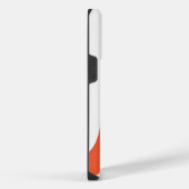 Coque Pour Pour iPhone 14 Pro Max Vagues simples 3 - Orange et Blanc (Côté droit)