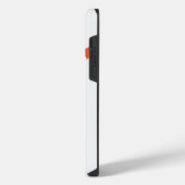 Coque Pour Pour iPhone 14 Pro Max Vagues simples 3 - Orange et Blanc (Côté gauche)