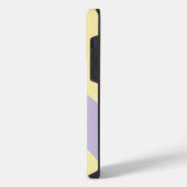 Coque Pour Pour iPhone 14 Pro Max Vagues simples en jaune pastel et violet (Côté gauche)