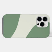 Coque Pour Pour iPhone 14 Pro Max Vagues simples en vert (Verso Horizontal)