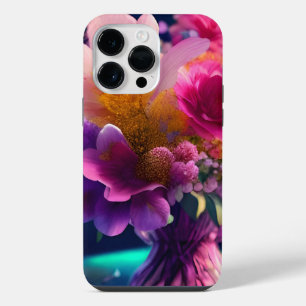Coque Pour Pour iPhone 14 Pro Max Vase mélange de fleurs 1
