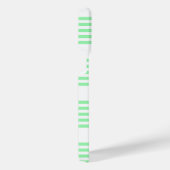 Coque Pour Pour iPhone 14 Pro Max Vert et blanc cinq bandes motif (Côté droit)