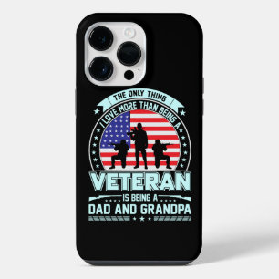 Coque Pour Pour iPhone 14 Pro Max Vétéran Être un papa et grand-père USA Anciens com