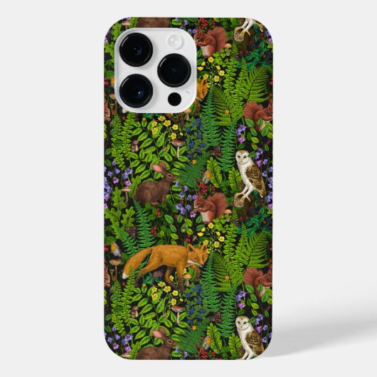 Coque Pour Pour iPhone 14 Pro Max Vie forestière (Verso)