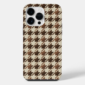 Coque Pour Pour iPhone 14 Pro Max Vintage Académique Marron À Carreaux