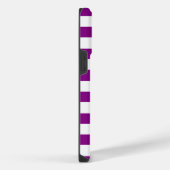 Coque Pour Pour iPhone 14 Pro Max Violet violet & Blancs Initiales Monogramme (Côté droit)