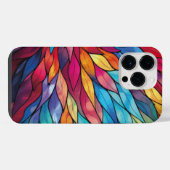 Coque Pour Pour iPhone 14 Pro Max Vitreaux Radieux Fleuris (Verso Horizontal)