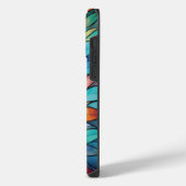 Coque Pour Pour iPhone 14 Pro Max Vitreaux Radieux Fleuris (Côté gauche)