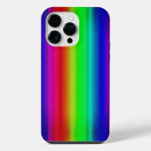 Coque Pour Pour iPhone 14 Pro Max Vivid Rainbow Paint Striline Motif (Verso)